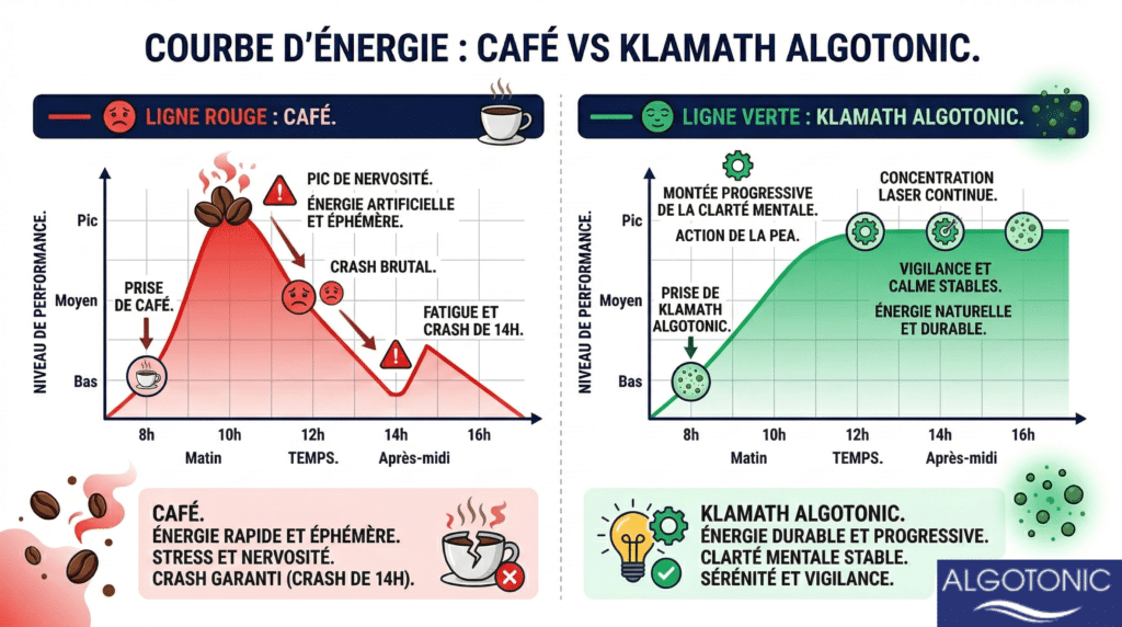 Klamath en poudre meilleure alternative au café